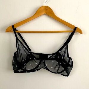 Women’s lace bra with hearts XL